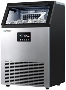Devanti 45kg Ice Maker Commercial Machine Ice Cube Makers Stainless Steel