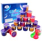 20 Packs Colorful Galaxy Slime, Stretchy & Non-Sticky,Idea Stocking Stuffers for Christmas,Party Favors for Kids, Sensory and Tactile Stimulation, Stress Relief, Educational Game, for Girls & Boys