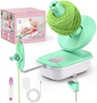 Electric Yarn Winder for Crocheting High Speed, Upgrade Three Gears Adjustable 4-10oz Large Capacity Automatic Yarn Ball Winder, Yarn Spinner, The Helper for Knitting Enthusiast, Green