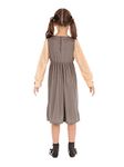 Bristol Novelty Victorian Schoolgirl Costume, Age 8 - 10 years old , Brown