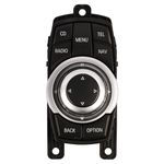 Getfarway 9206444 Media Switch Controller 10 Pin Fit for BMW F01 F02 F03 F04 F07 F10 F11 F25 Hybrid 5 7 X3 Series GT 2007-2017 Replace# 65829206446 65829206444 Joystick i-Drive Multifunction Switch