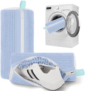 Shoe Washing Machine Bag Shoe Laundry Bags for Sneakers Reusable 2pc Shoes Cleaning Bags 360° Deep Clean for All Shoes Types With Invisible Zipper