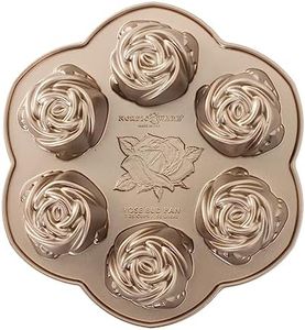 Nordic Ware Rosebud Baking Pan, 2-1/4 Cup Capacity, Copper