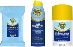 Banana Boat 3 Pack Bundle Dog Sunscreen Spray, Dog Wipes, Paw Balm - SPF 50 Sun Protector Spray for Dogs, Dog Grooming Wipes, 3 in 1 Soother Moisturizer and Protector for the Dog Nose Paw and Elbow