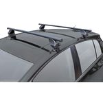 Roof bar set Twinny Load Steel S60 compatible with Volkswagen Golf VIII HB 5-doors 2020- & Renault Arkana 2020- (for cars without roof rail), Black