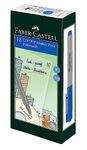 Faber-Castell 10 Cd/Ohp Marker Pens Blue (Pack Of 10) - Fine