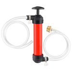 Antifreeze Hand Pump Kit - RV Water Hand Pump Kit with 3 Clamps, Water System Antifreeze Pump to Make Winterizing Easier for RV Camper Trailer, Water Fuel Transfer Pump for Gas Oil and Liquids