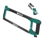 AIRAJ Hacksaw StandMetal Saw with Double-Sided Teeth (8TPI/24TPI),Heavy-Duty Handsaw with Two Cutting Angles (45°/90°),Hacksaw Stand with Non-Slip Grip