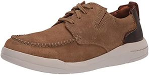 Clarks Men's Driftway Low Boat Shoe, Dark Sand Suede, 9 UK