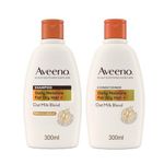 Bundle of Aveeno hydrating oat milk scalp soothing shampoo for dry hair 300ml + Aveeno Hydrating Oat Milk Scalp Soothing Conditioner for Dry Hair 300ml