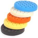 5PCS 6/7 inch polishing sponge waxing drill bit polishing pad compound car polishing machine tool for car buffer polishing machine repair car care (6inch)