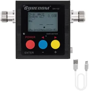 Gam3Gear Surecom SW-102S SO239 Connector Digital VHF UHF 125-525Mhz Power & SWR Meter