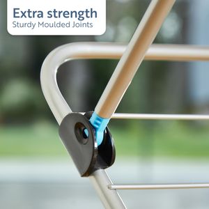 Minky 3-Tier Clothes Airer – Folding Indoor Laundry Drying Rack