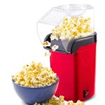 Drumstone (𝟏𝟓 𝐘𝐄𝐀𝐑𝐒 𝐖𝐀𝐑𝐑𝐀𝐍𝐓𝐘) Aluminum Popcorn Maker and Large Electric Big Popcorn Maker for Home Use, Electric Instant Popcorn Maker, Automatic Popcorn Maker for Home Use