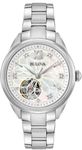 Bulova Women's Analogue Mechanical Watch with Stainless Steel Strap 96P181