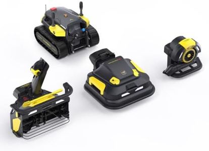 YARBO Robot Lawn Mower Pro, Blower and Snow Blower with Modular Design for Large Yard up to 6 Acres, APP Control Robotic Lawnmower with 0.8"-4.0" Cutting Height, AI Vision & RTK for Navigation