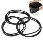 YUXIANLB Trash Can Rubber Bands Set, 3 Pcs Trash Can Bands Trash Rubber Bands Fits 13 to 30 Gallon Garbage Cans, Durable Rubber Bands Elastic Bands for Home Office School (Black)