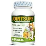 JOINTSURE Young & Active Joint Supplements for Dogs and Puppies Aids Joint Stiffness - High Levels of Glucosamine & Green Lipped Mussel - Pack of 60 Tablets