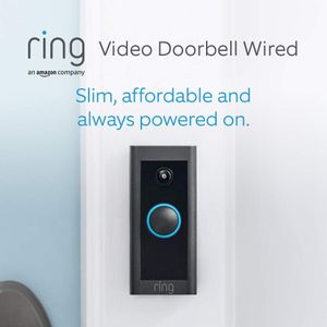 Ring Wired Video Doorbell – HD Security Camera with Two-Way Talk