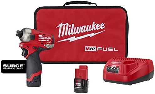 M12™ FUEL™ SURGE™ 1/4 in. Hex Hydraulic Driver 2 Battery Kit