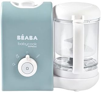 BEABA Babycook Express - the Fastest Babycook, Baby Food Maker, Baby Food Processor, Baby Food Steamer, Large Capacity, Make 34 Servings of Healthy Food for Baby in 15 Mins, Baltic Blue