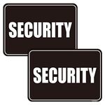 GEEKBEAR Security Sign Magnet (2 Pack) - Reflective, Durable & Eye-Catching Design for Professional Patrol Vehicles