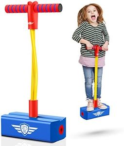 Toys for 3-12 Year Old Boys Girls, Foam Pogo Jumper for Kids Gifts for 3-12 Year Old Girls Pogo Stick Age 3-12, Birthday Xmas Gifts Stocking Stuffers Outdoor Toys Easter Basket Stuffers (Blue）