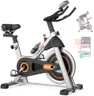 YOSUDA Exercise Bike, Brake Pad Stationary Bike for Home with Exclusive App, Magnetic Indoor Cycling Bike with 300 lb Weight Capacity, Low Noise, Tablet Holder and Fitness Courses for Weight Loss