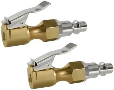 Premium Locking Air Chuck for Tires - 1/4 Inch NPT Heavy-Duty Brass, Quick Connect to Compressors and Inflators - 250 PSI