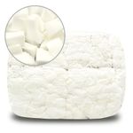 N&V Shredded Foam Filling Bean Bag Refill Safe and Healthy High Density Foam Odorless and Allergen Free Perfect Stuffing for Bean Bags, Plush, Pillows, Dog Beds, Cushions and Crafts. (20 Pound)