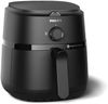 PHILIPS Air Fryer NA120/00, uses up to 90% less fat, 1500W, 4.2 Liter, with Rapid Air Technology (Black), Large