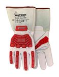 Watson Gloves, #549TPR - Van Goat Work Glove, ANSI A5 Cut/Puncture Resistance, with Impact Resistance (1 Pair, Medium)