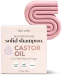 Kitsch Castor Oil Shampoo Bar for Hair Growth,Hydrating & Moisturizing | Vegan & All Natural Solid Shampoo | Made in USA | for Dull & Dry Hair | Strengthens Hair | Paraben Free, 3.2oz