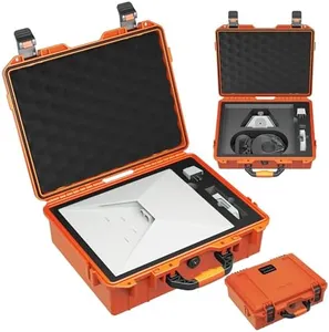 Starlink Mini Case Hard Shell Travel Bag for Starlink Mini Green Waterproof Shockproof Storage Box Portable for Accessories Carrying