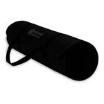 Gaiam Essentials Thick Yoga Mat Fitness & Exercise Mat with Easy-Cinch Carrier Strap, Black, 72"L X 24"W X 2/5 Inch Thick