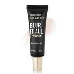 Swiss Beauty Select Blur It All Primer | Minimises Pores and Fine Lines | Infused with Vitamin E and A | 25ml |