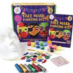 Kalakaram DIY Face Mask Painting Kit, Painting Kit for Kids, Create Your Own Customised Face Masks Using Paints, Cool & Funky Stickers and Embellishments, DIY Kits for Kids, Activity Kit for Kids