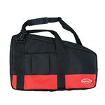 MELOTOUGH Heavy Duty Framing Nail Gun Tool Bag with Extra Storage Pockets Shoulder Strap Fits Hitachi NR83A（Red）