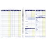 Adams Bookkeeping Record Book, Weekly Format, 8.5 x 11 Inches, White (AFR70)