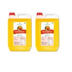 Purasatva 5 Liter Safflower Cooking Oil (Pack of 2) Wood Cold Pressed Oil | 100% Pure Kusumbeej Tel Kachi Ghani, Chekku, Kohlu | Rich in Antioxidants | Healthy Edible Oil for Cooking, Haircare, Skincare | Multipurpose Oil