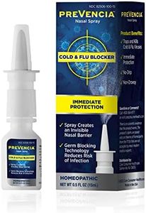 PREVENCIA Cold and Flu Protection Nasal Spray Homeopathic Cold and Flu Remedy Non-Drowsy Immediate Protection for Flu and Cold Blocker, 0.5 Fl Oz (15mL)
