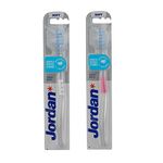 Jordan Target White Toothbrush Soft-Pack of 2 (Color May Vary)