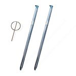 2 Pieces Light Blue Touch Stylus Pen Replacement for LG Stylo 6 Stylus 6 Q730AM Q730VS Q730MS Q730PS Q730CS Q730MA LCD Touch Pen Stylus Pen + Eject Pin