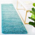 ANAYKA Soft Microfiber Bed Side Runner, Carpet for Living Room, Carpets for Bedroom, Rug for Living Room, Rugs for Bedroom, 2x5 Feet Turquoise