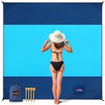 AnorTrek Beach Blanket Sandproof, Extra Large Waterproof Beach Mat,Sand Free Beach Blanket Quick Drying, Lightweight, Soft & Durable Mat for Beach, Camping, picnic, Yard