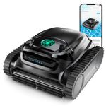 WYBOT M1 Robotic Pool Vacuum Cleaner, 7 Modes & 6 Paths, Dual Filtration, App Control, 120W Brushless Motor, 10,000mAh Battery, 300mins Runtime, Covers 4,305 Sq.Ft, Black&Green