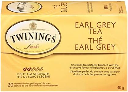 Twinings Earl Grey Tea Bags | Caffeinated Black Tea Enhanced with Bergamot Citrus | 20 Count (Pack of 6) | Enjoy Hot or Iced