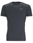 Rab Men's Force Tee Lightweight T-Shirt for Trekking, Climbing, & Trail Running - Beluga - X-Large