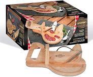 Meat Slicer Manual with Wood Tray Durandal | Salami Slicer and Cheese Slicer | Alternative to Meat Saw Machine | Meat Cutter | Kitchen Accessories