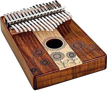Kalimba Thumb Piano, 17 Keys — Includes Tuning Hammer and Case — For Meditation, ASMR, Sound Therapy and Yoga, 2-YEAR WARRANTY